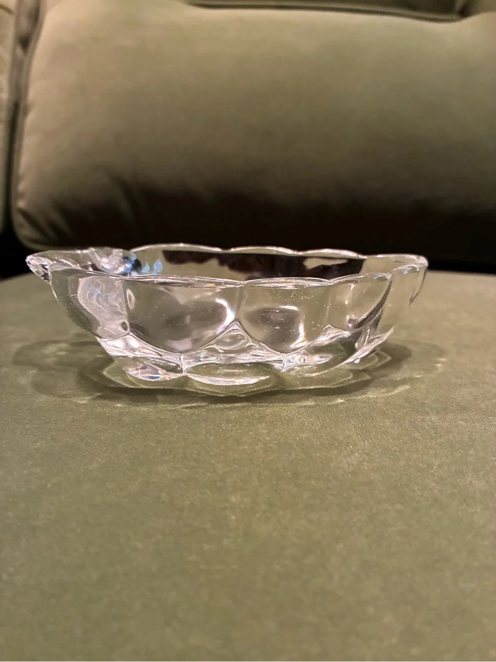 Vintage Glass Candy Dish-Grape Cluster- Studio Nova Textured Leaf 🍇 Trinket Dish
